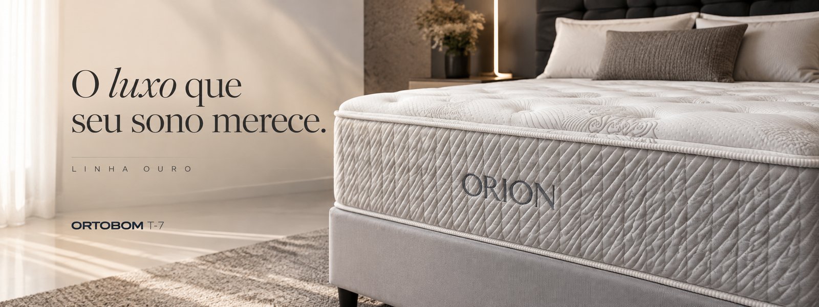 Linha Ouro Ortobom — o luxo que seu sono merece